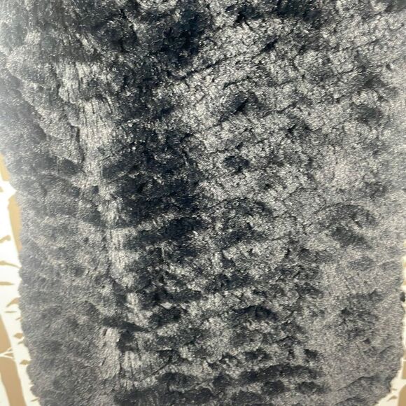 Fever NEW Faux Fur Vest S Black - Picture 6 of 8